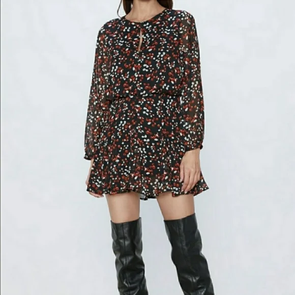 Zara | Dresses | Nwt Zara Floral Flowy Mini Dress | Poshmark